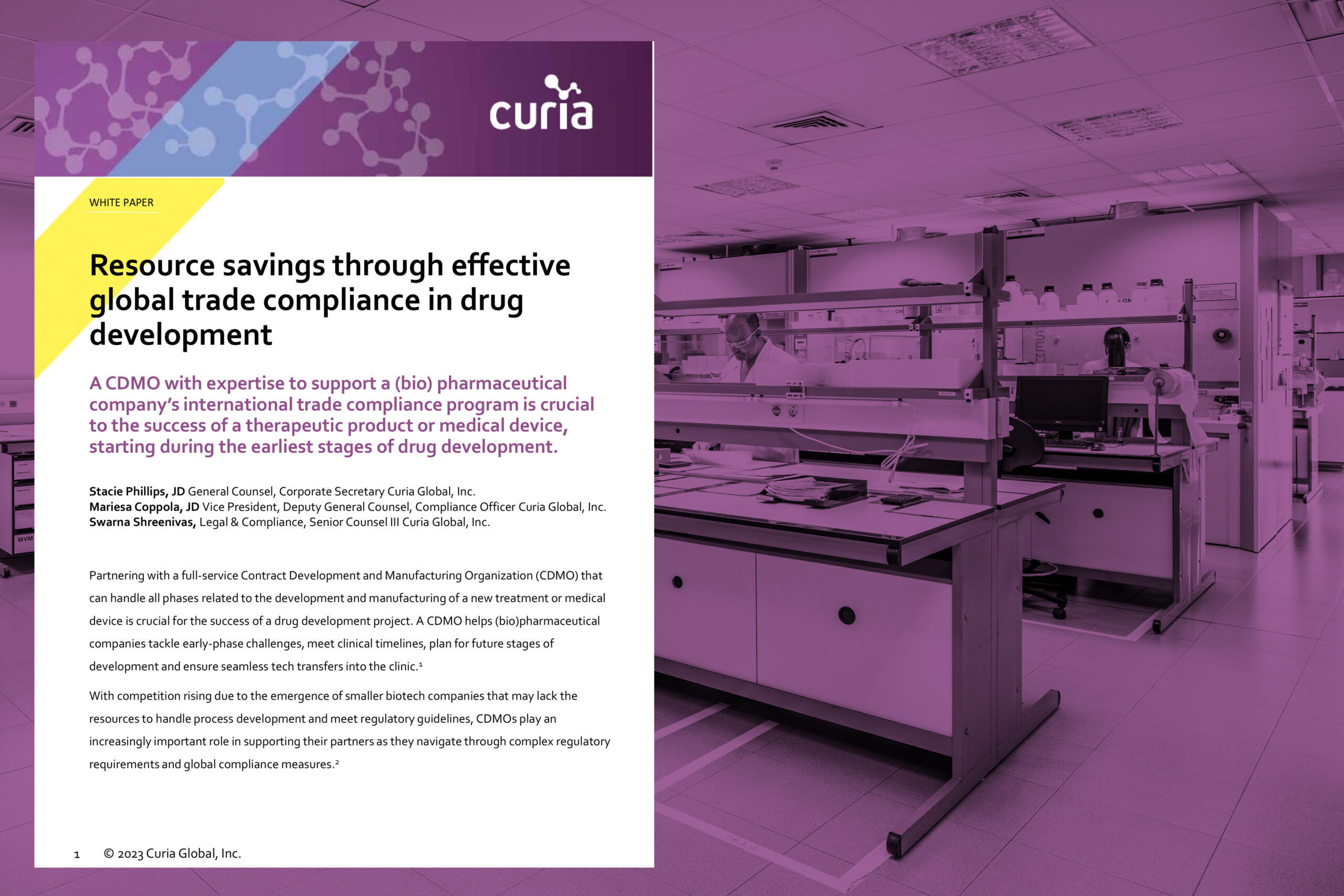 Curia Global Trade Compliance in Drug Development